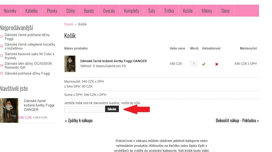Obrázek portálu Dishe, kde můžete uplatnit slevy