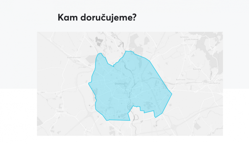 Rozvoz jídla po Olomouci v současnosti v centru města