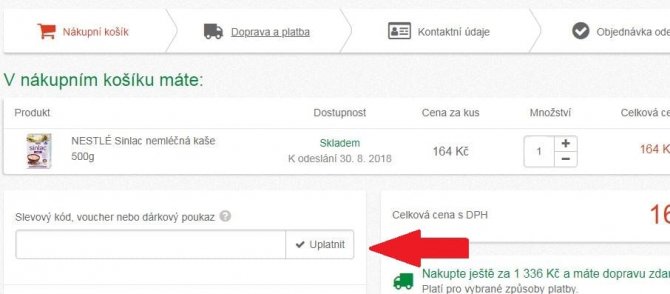 Obrázek portálu Lekarna.cz, kde můžete uplatnit slevy