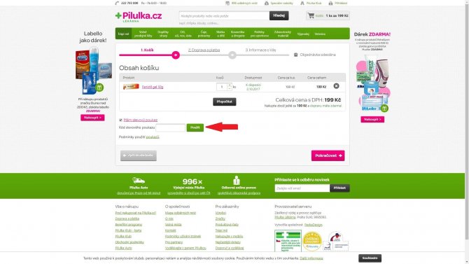 Obrázek portálu Pilulka, kde můžete uplatnit slevy