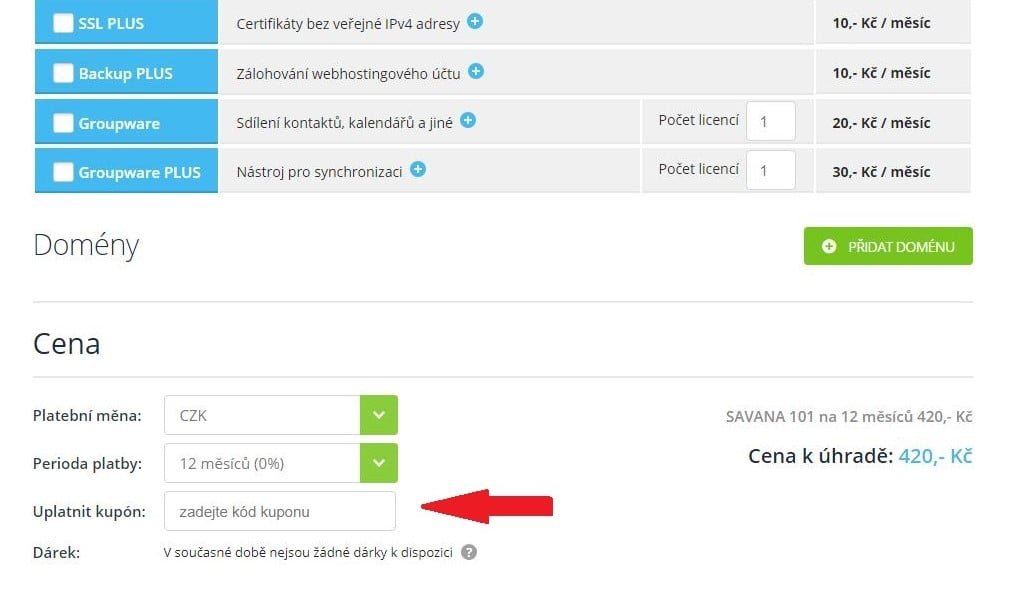 Obrázek portálu Savana.cz, kde můžete uplatnit slevy