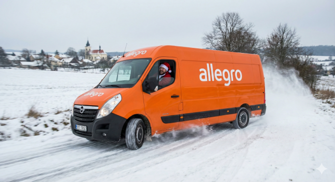 Allegro driftující dodvávka