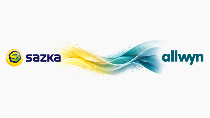 Sazka a Allwyn logo